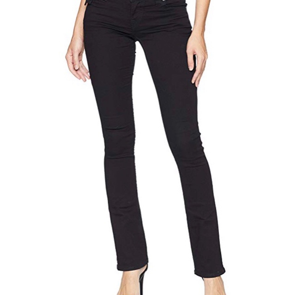 True Religion Straight Crystal Flap Back Pockets
